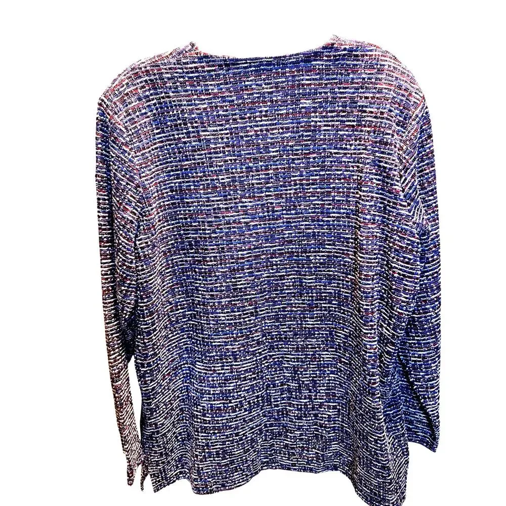 Bon Worth Medium Purple Tweed Women's Blazer Jacket Suit Coat Misses Size M 8 10 - Picture 4 of 5